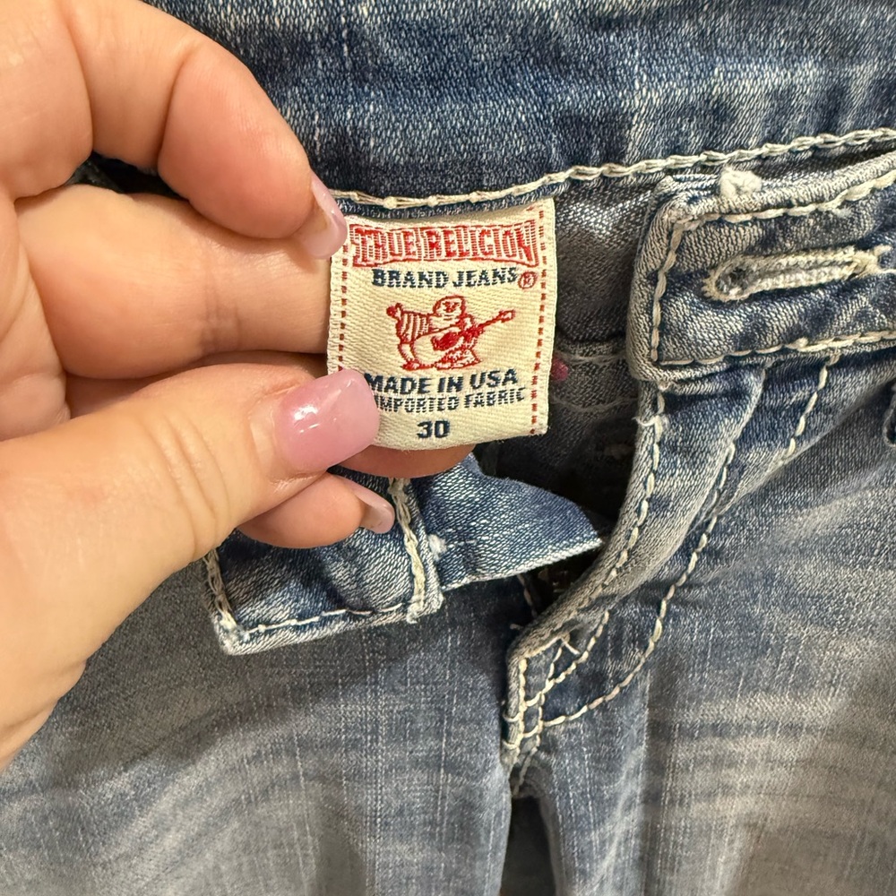 True Religion Light Blue Boot Cut Jeans - Picture 5 of 7